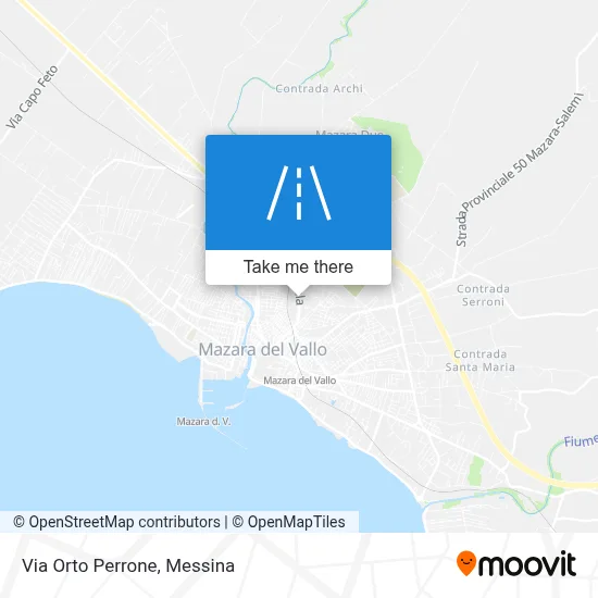 Via Orto Perrone map