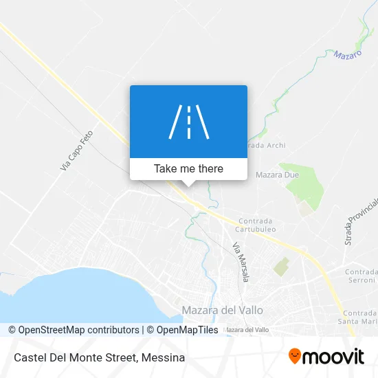 Castel Del Monte Street map