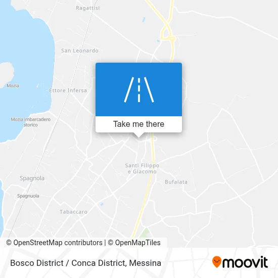 Bosco District / Conca District map