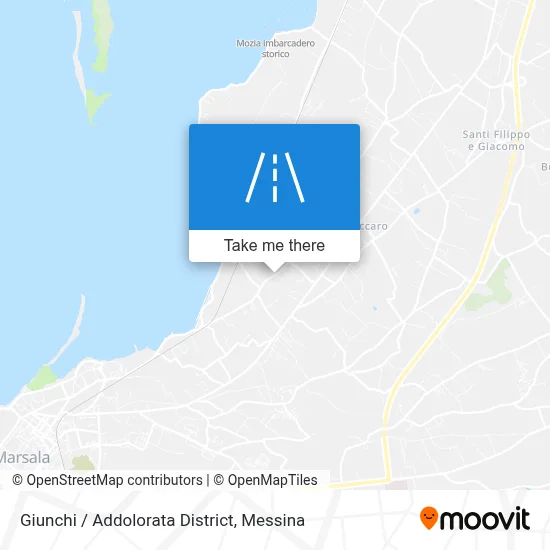 Giunchi / Addolorata District map