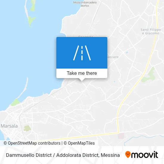 Dammusello District / Addolorata District map