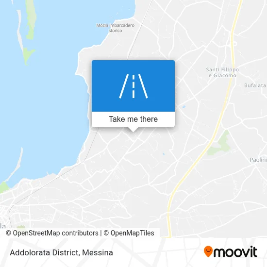 Addolorata District map