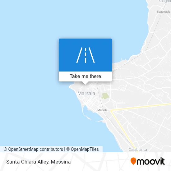 Santa Chiara Alley map