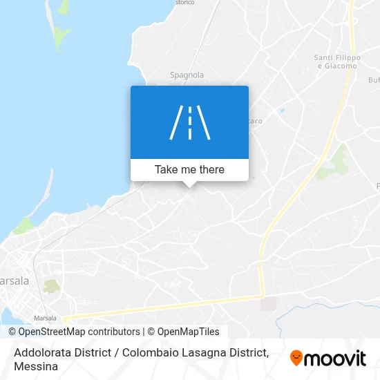 Addolorata District / Colombaio Lasagna District map