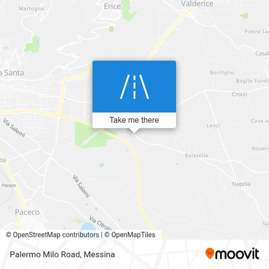 Palermo Milo Road map