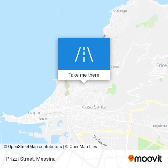 Prizzi Street map