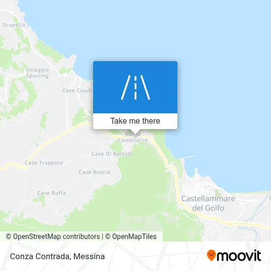 Conza Contrada map