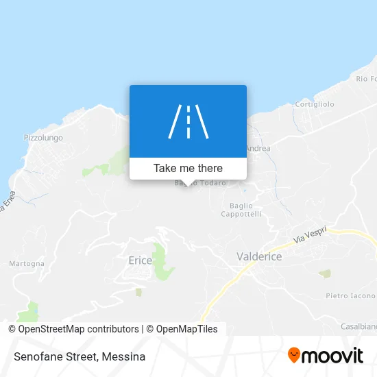 Senofane Street map