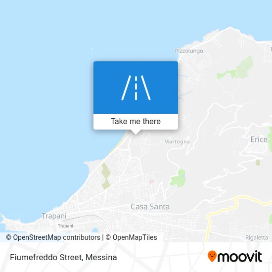Fiumefreddo Street map