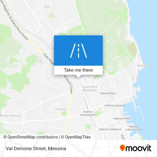 Val Demone Street map