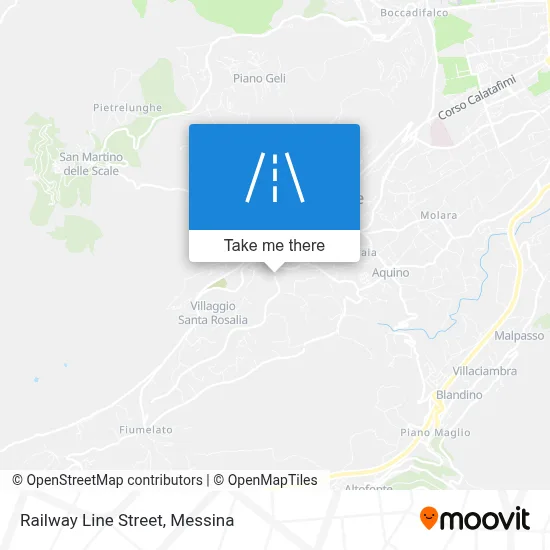 Railway Line Street map