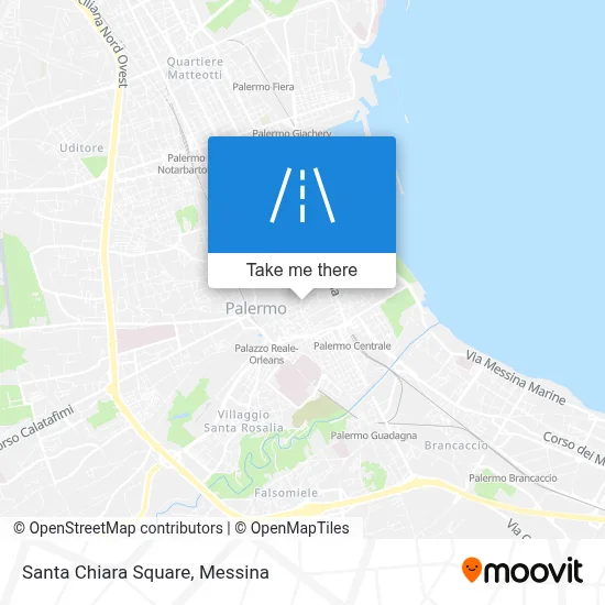 Santa Chiara Square map