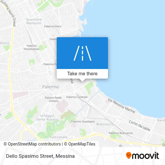 Dello Spasimo Street map