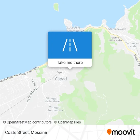 Coste Street map