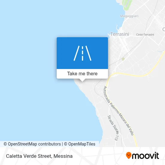 Caletta Verde Street map