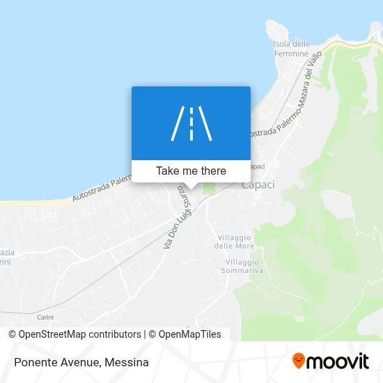 Ponente Avenue map