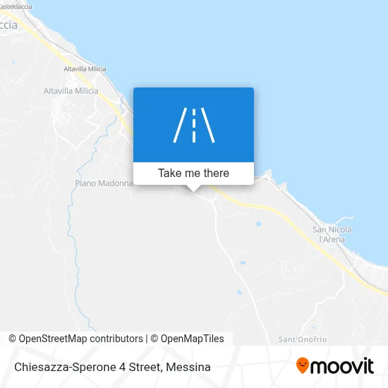 Chiesazza-Sperone 4 Street map
