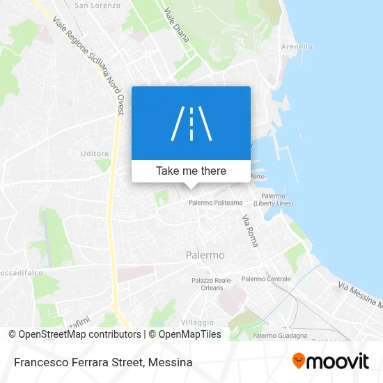 Francesco Ferrara Street map