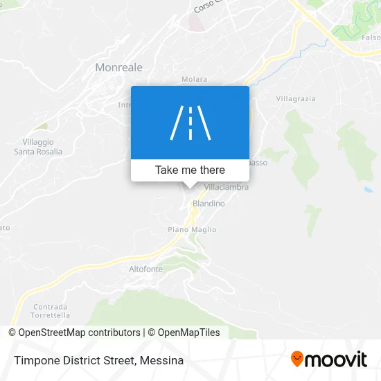 Timpone District Street map