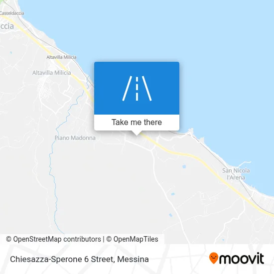 Chiesazza-Sperone 6 Street map