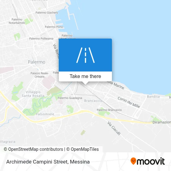 Archimede Campini Street map
