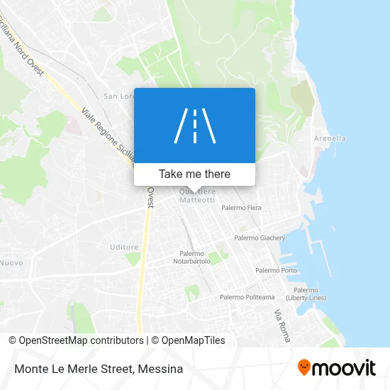 Monte Le Merle Street map