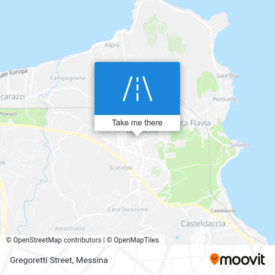 Gregoretti Street map