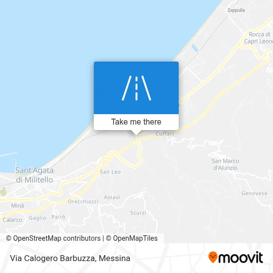 Via Calogero Barbuzza map