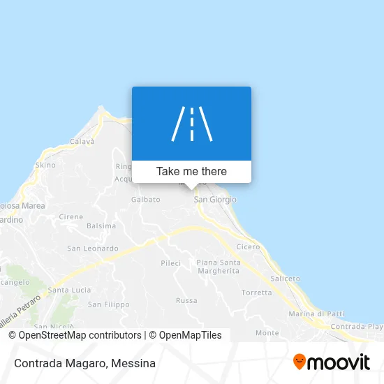 Contrada Magaro map