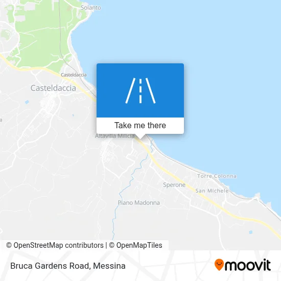 Bruca Gardens Road map