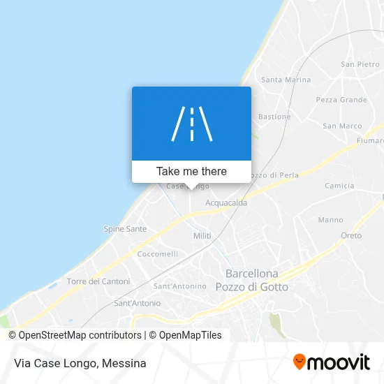 Via Case Longo map