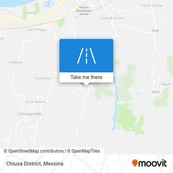 Chiusa District map