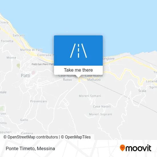 Ponte Timeto map