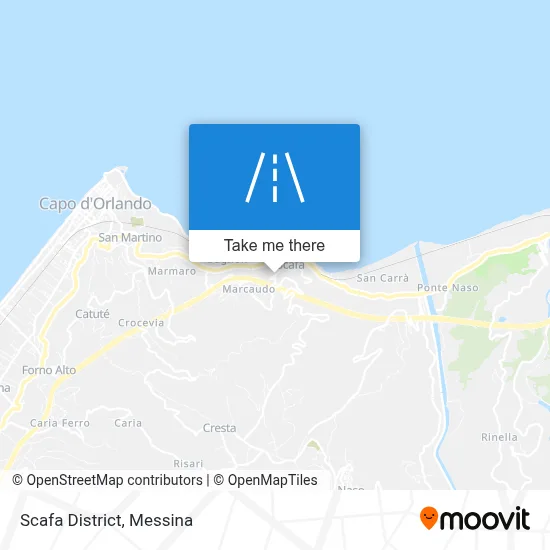 Scafa District map