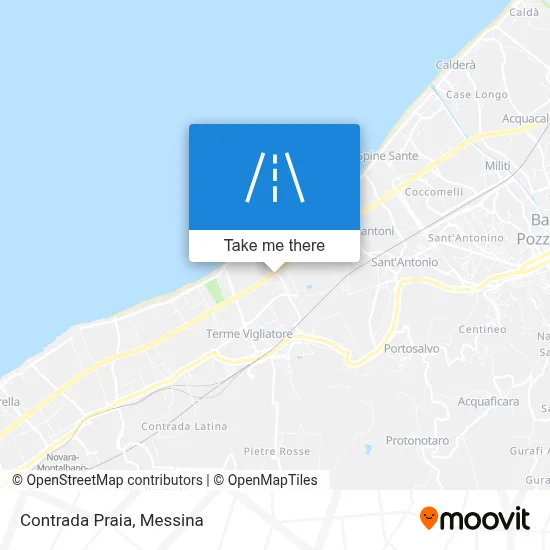 Contrada Praia map