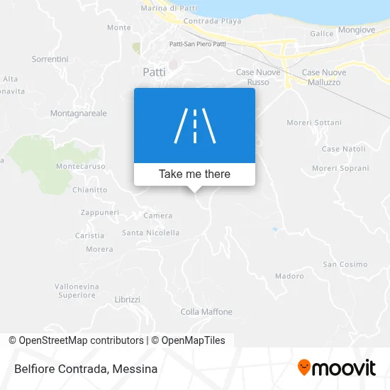 Belfiore Contrada map