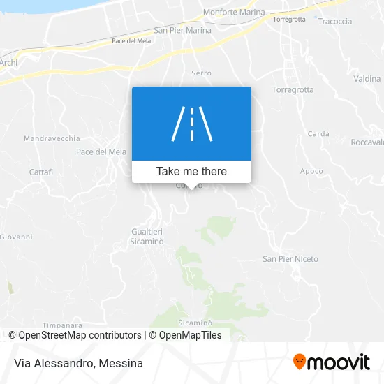 Via Alessandro map