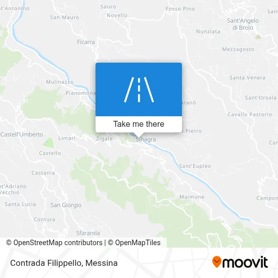 Contrada Filippello map