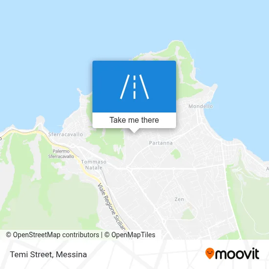 Temi Street map