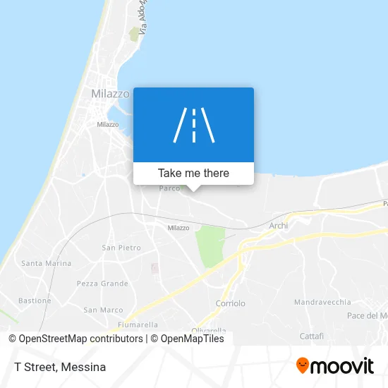 T Street map