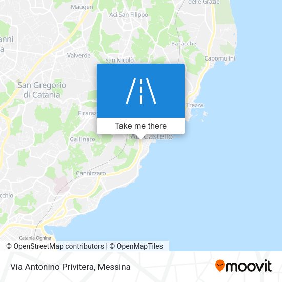 Via Antonino Privitera map