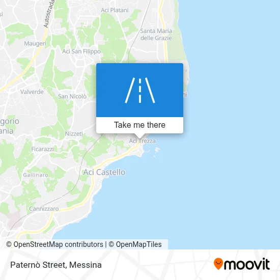 Paternò Street map
