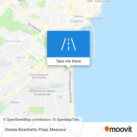 Strada Boschetto Plaia map