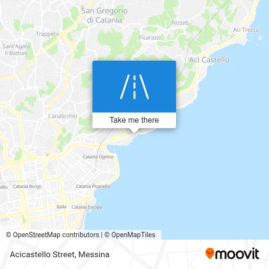 Acicastello Street map