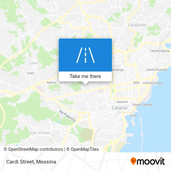 Cardì Street map
