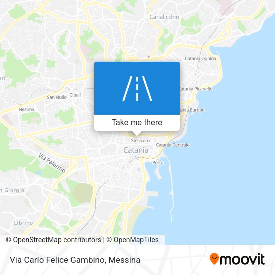 Via Carlo Felice Gambino map