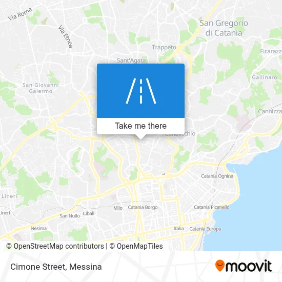 Cimone Street map