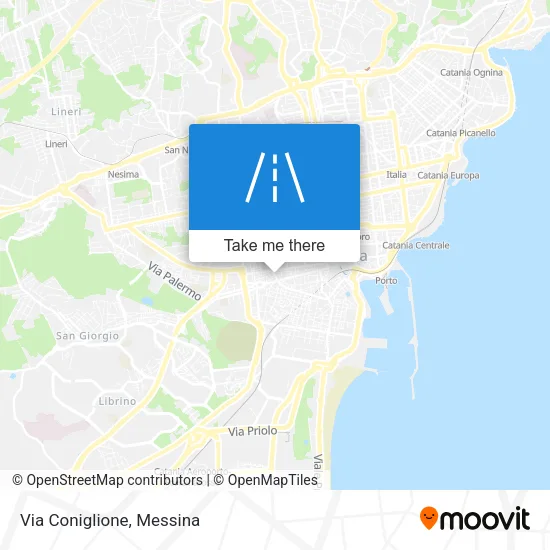 Coniglione Street map