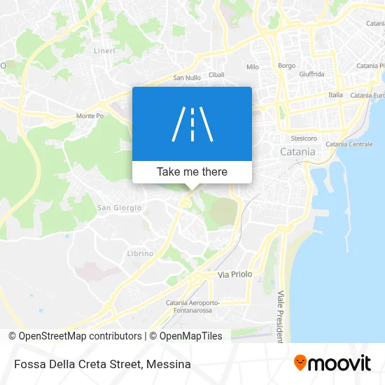 Fossa Della Creta Street map