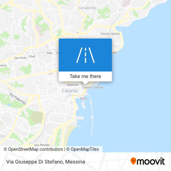 Via Giuseppe Di Stefano map